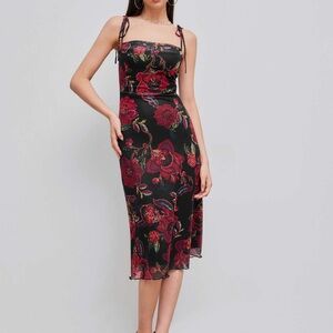 Cider Floral Midi Dress
